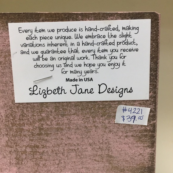 Pink Baby Footprints Wooden Frame - Holds 4”x6” - Picture 7 of 7